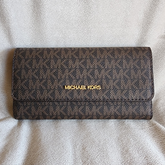 MICHAEL KORS Jet Set Travel Large Trifold Wallet - Picture 2 of 7